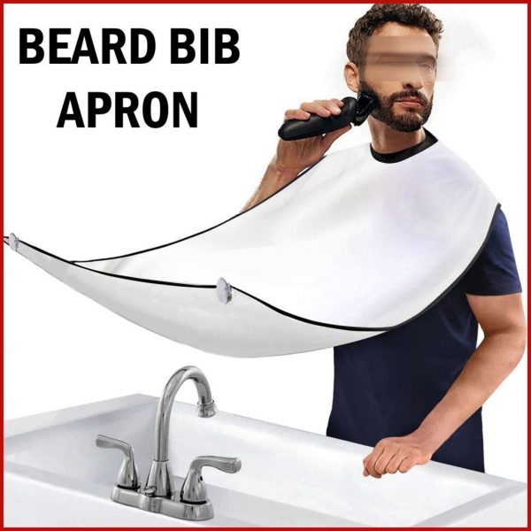 Facial Hair Trimming Catcher Beard Whiskers Bib Shaving Apron Cape Cloth For Men